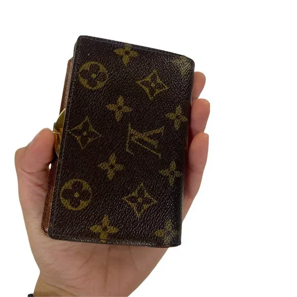 Authentic Louis Vuitton Wallet Porte Monnaie Billets Viennois Bifold Brown Monog - Picture 11 of 13